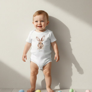 Camiseta Coelho de Páscoa Personalizado   Nome Personalizad