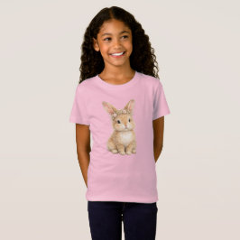 Camiseta Coelho de Páscoa Vintage em Aquarela