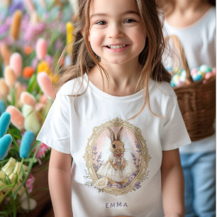 Camiseta Coelho de Páscoa Vintage Personalizado