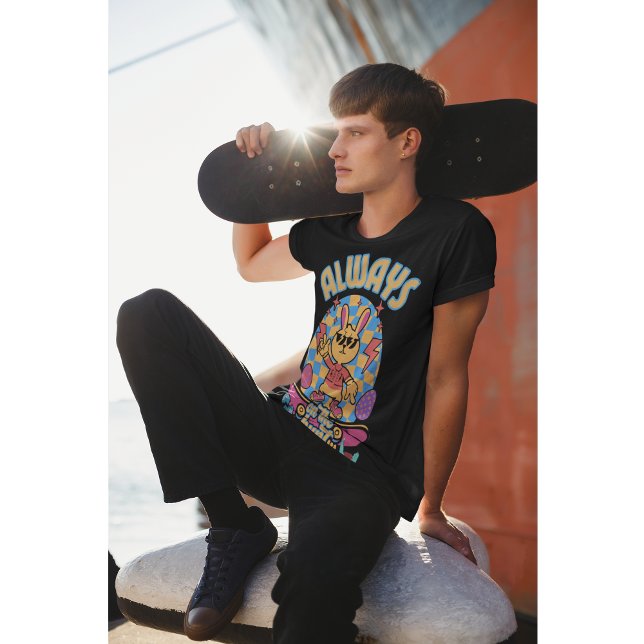Camiseta Coelho de Skate Sempre à Caça (Criador carregado)