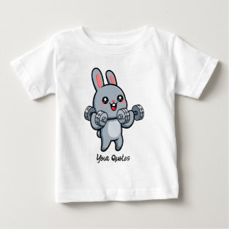 Camiseta Coelho de Treino Fofo para Crianças