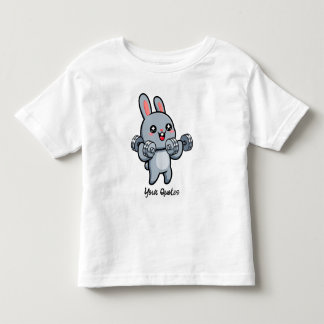 Camiseta Coelho de Treino Fofo para Crianças