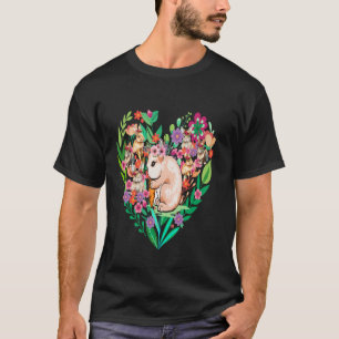 Camiseta Coelho Divertido Bunny Coração Amor Floral Amantes
