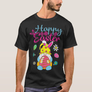 Camiseta Coelho do Dia Feliz de Páscoa Gnome da Primavera P