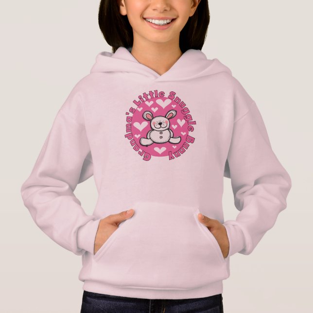 Camiseta Coelho do Snuggle da avó pouco (Frente)
