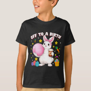 Camiseta Coelho Doula De Parto De Páscoa Dia Stpartum