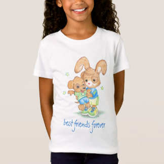 Camiseta coelho e amigo