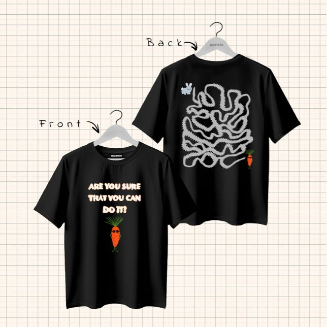 Camiseta Coelho e cenoura (Criador carregado)
