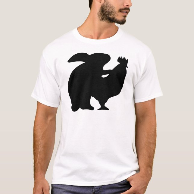 Camiseta Coelho e galinha (Frente)