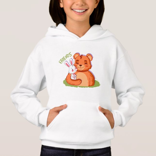 Camiseta Coelho e Urso Melhor Amigo (Frente)