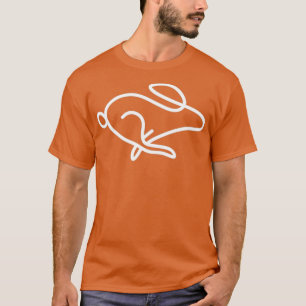 Camiseta coelho em branco