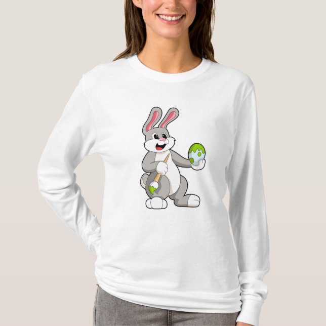Camiseta Coelho em Pintura com Ovo (Frente)