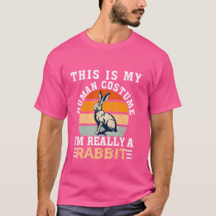 Camiseta Coelho Engraçado Cota Pets Legal Homens do Coelho