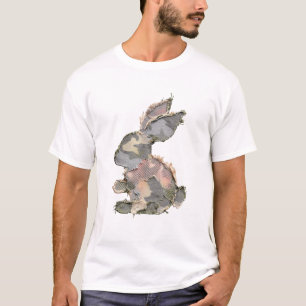 Camiseta Coelho Engraçado Crochê Patchwork Camuflagem Coelh