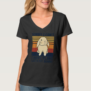 Camiseta Coelho Engraçado, desculpe não ter planos com meu