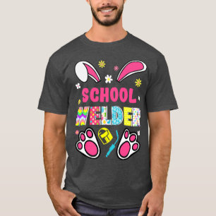 Camiseta Coelho Engraçado Páscoa Dia da Escola Solteira Ovo