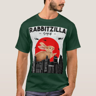 Camiseta Coelho Engraçado T, Coelho Coelho T, Coelho Zilla
