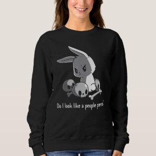 Camiseta Coelho Eu Pareço Uma Pessoa Sociável Crânio Coelho