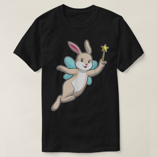 Camiseta Coelho Fada Mágica Asas (Frente do Design)