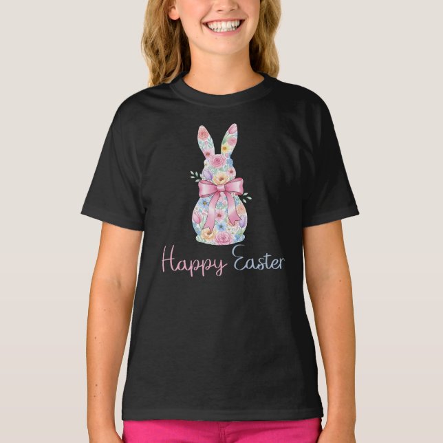 Camiseta Coelho Feliz de Páscoa (Frente)
