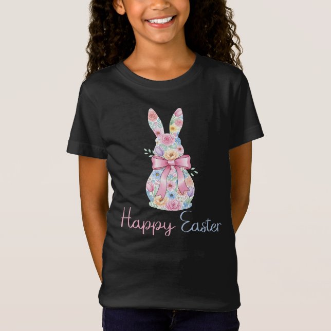 Camiseta Coelho Feliz de Páscoa (Frente)