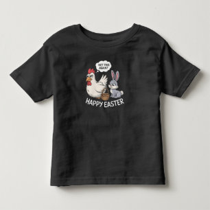 Camiseta Coelho Feliz de Páscoa Frango Coelho Não Isso Nova