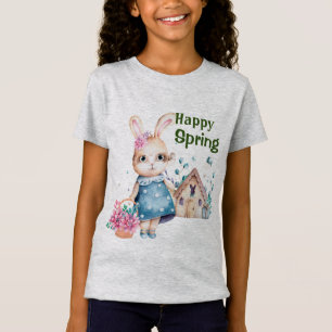 Camiseta Coelho Feliz de Primavera