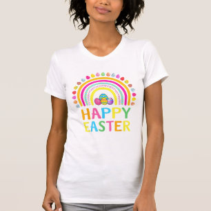 Camiseta Coelho Feliz Páscoa Caça ao Ovo de Páscoa Mulheres