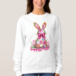 Camiseta Coelho Floral Páscoa Feliz Coelho Floral de Páscoa