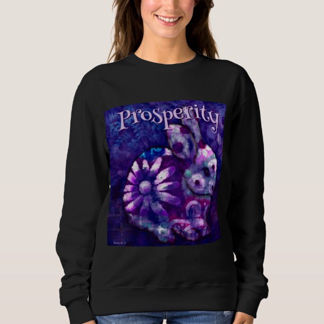 Camiseta Coelho Floral Whimsical Personalizado (Frente)