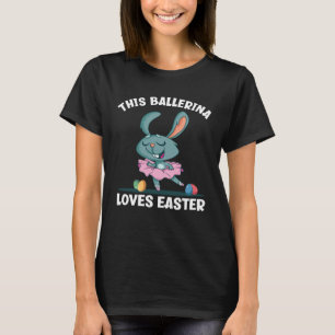 Camiseta Coelho Fofo Dançando Ballet Esta Bailarina Ama Pás