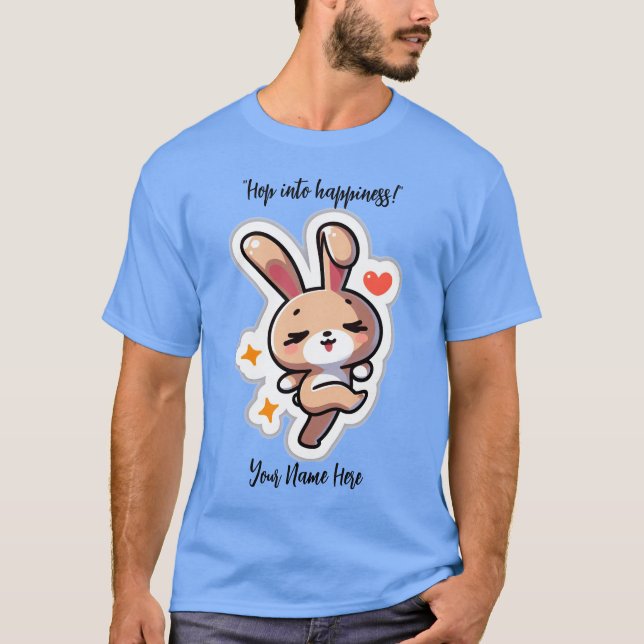 Camiseta Coelho Fofo Personalizado (Frente)