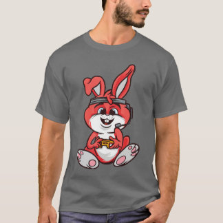 Camiseta Coelho Gamer de Jogos de Vídeo Menino