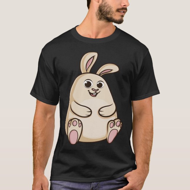 Camiseta Coelho Gordo Bonito Chubby Coelho (Frente)