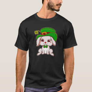 Camiseta Coelho Irlandês Bonito No Coelho Arco, Torto Engra