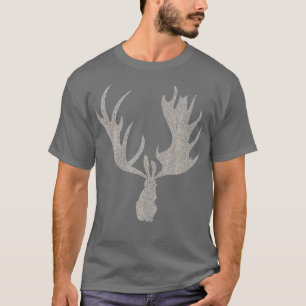 Camiseta Coelho Jackalope com martelos-alce