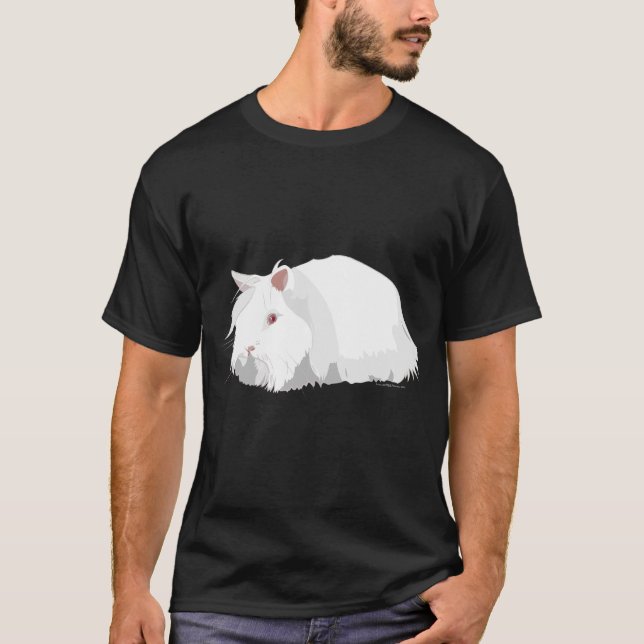 Camiseta Coelho Lionhead - Rúby Eyed White REW (Frente)