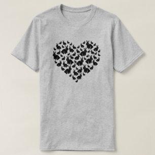 Camiseta Coelho Lover Forma Bonita De Coração Coelho
