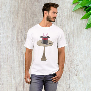 Camiseta Coelho Mágico no Chapéu com Varinha