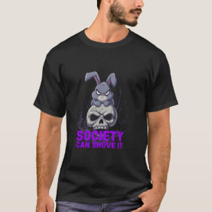 Camiseta Coelho Mal-Humorado A SOCIEDADE QUE SE DANE Rebeld