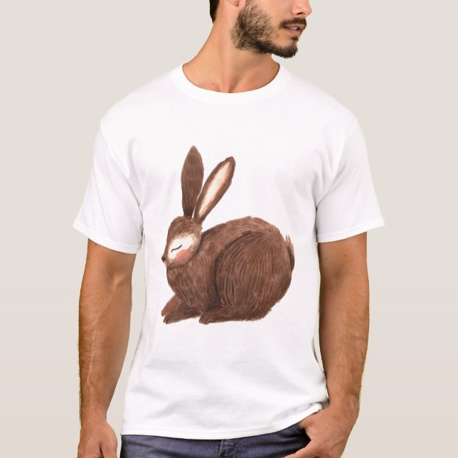 Camiseta Coelho Marrom (Frente)