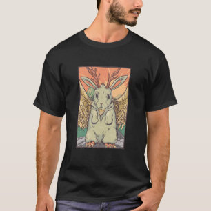 Camiseta Coelho Mítico Wolpertinger Mitologia Alemã Arte