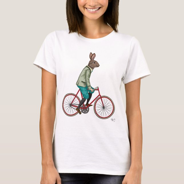Camiseta Coelho na bicicleta 3 (Frente)