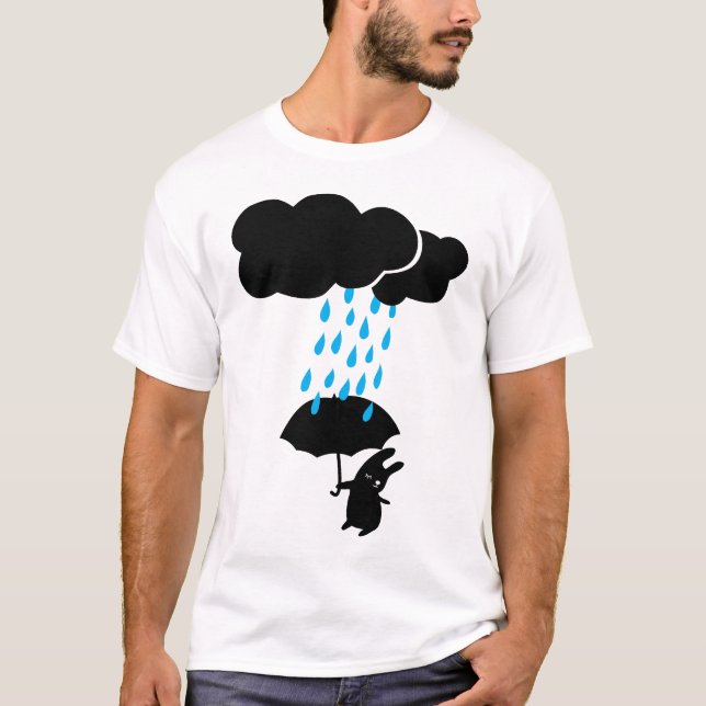 Camiseta Coelho na chuva (Frente)