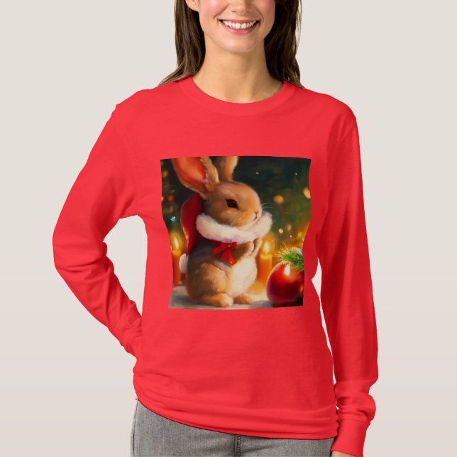 Camiseta Coelho Natal 1 (Frente)