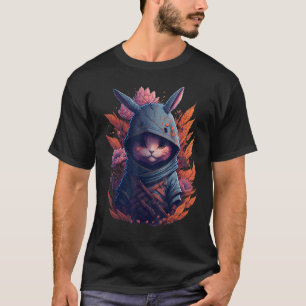 Camiseta Coelho Ninja Fofo   Coelho Adorável Karatê
