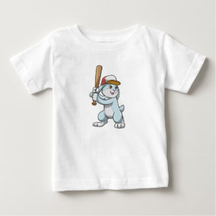 Camiseta Coelho no Baseball com Baco de Baseball