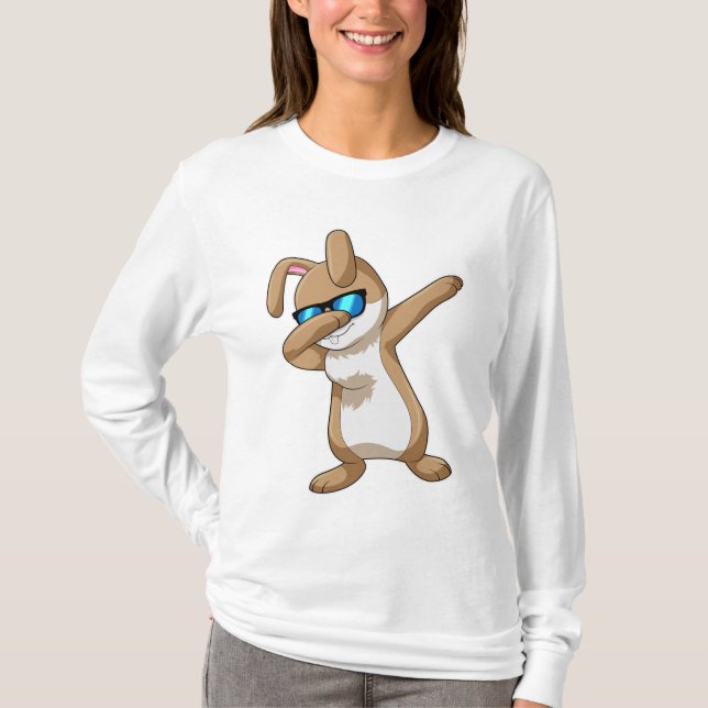 Camiseta Coelho no Hip Hop Dance Dab (Frente)