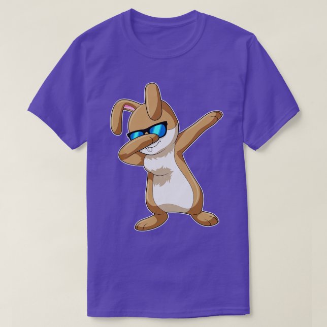 Camiseta Coelho no Hip Hop Dance Dab (Frente do Design)