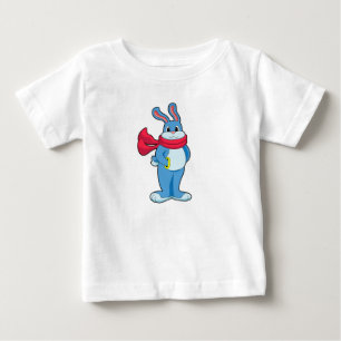 Camiseta Coelho no inverno com Scarf